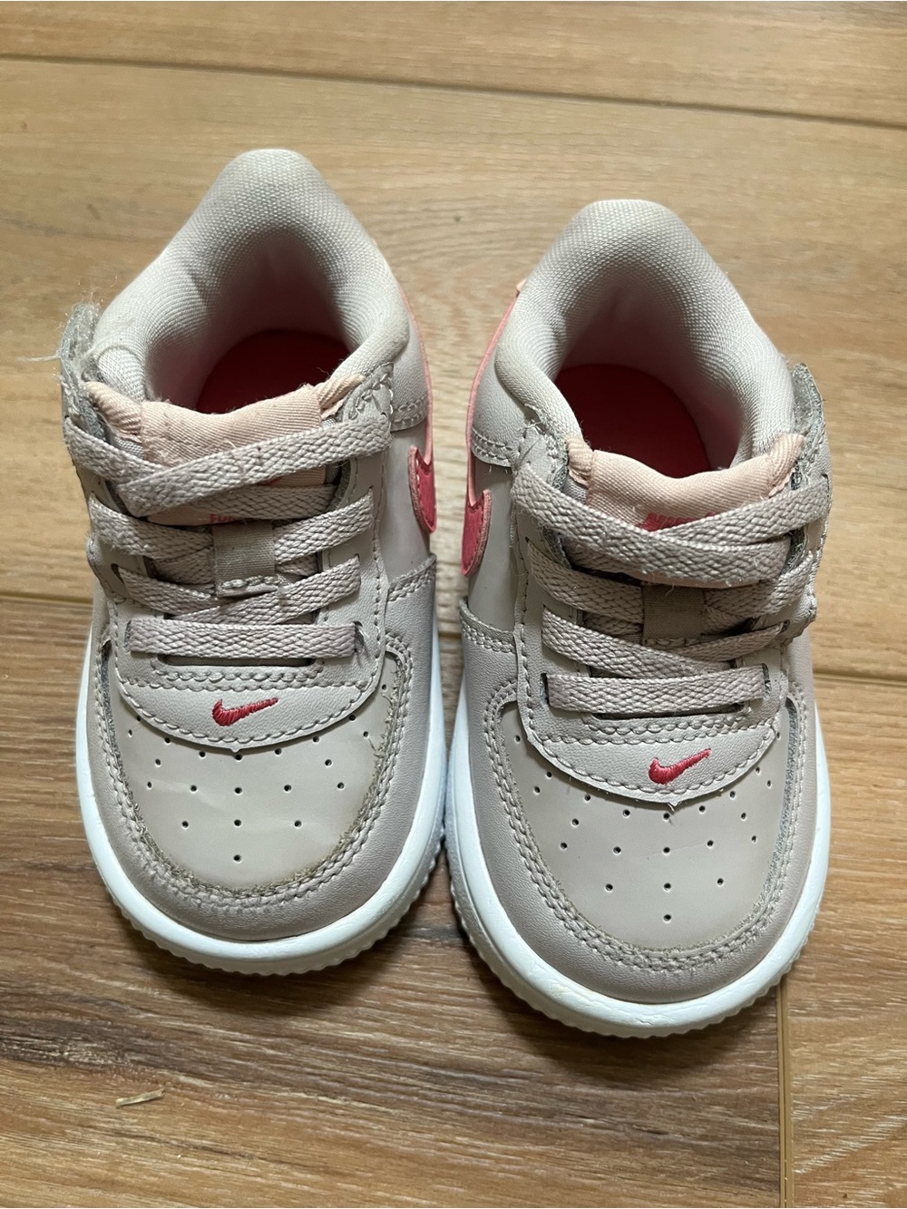 Nike air force 1 low mauve pink swoosh sneakers shoes 6C - Picture 2 of 7